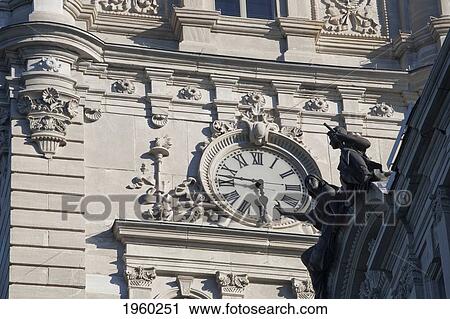 Stock Image - clock tower of the quebec parliament buildings; quebec city, quebec, canada. Fotosearch