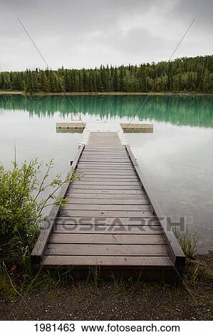 dock on brilliantly colored boya lake; centreville british columbia canada View Large Photo Image Stock Image - dock on brilliantly colored boya lake; centreville british columbia canada. Fotosearch