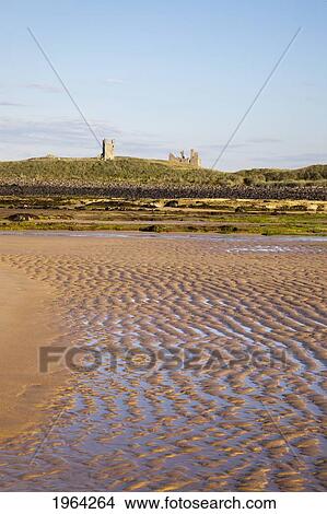 Picture - dunstanburgh castle; northumberland, england. Fotosearch