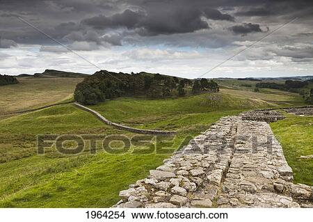 hadrian's wall; northumberland, england View Large Photo Image Picture - hadrian's wall; northumberland, england. Fotosearch
