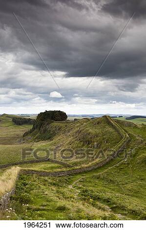 hadrian's wall; northumberland, england View Large Photo Image Stock Image - hadrian's wall; northumberland, england. Fotosearch