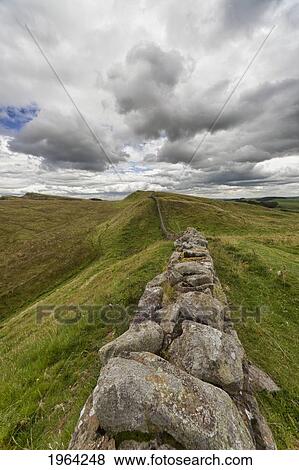hadrian's wall; northumberland, england View Large Photo Image Stock Photo - hadrian's wall; northumberland, england. Fotosearch