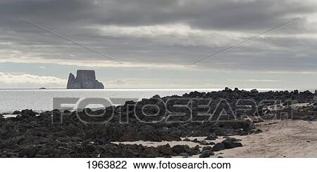 Stock Image - kicker rock off the coast; galapagos, equador. Fotosearch