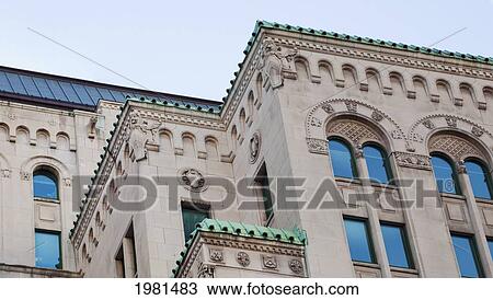 low angle view of a building; montreal quebec canada View Large Photo Image Stock Image - low angle view of a building; montreal quebec canada. Fotosearch