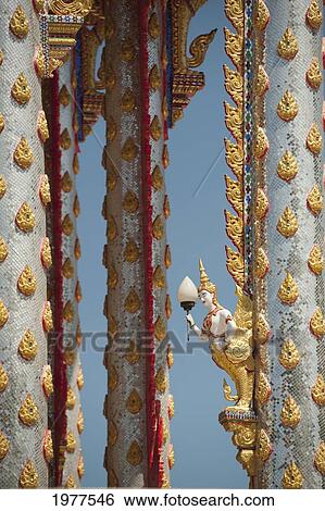 ornate temple pillars; prachuap kiri khan prachuap province thailand View Large Photo Image Stock Photograph - ornate temple pillars; prachuap kiri khan prachuap province thailand. Fotosearch