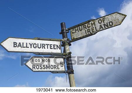 road sign; ballineen county cork ireland View Large Photo Image Stock Image - road sign; ballineen county cork ireland. Fotosearch