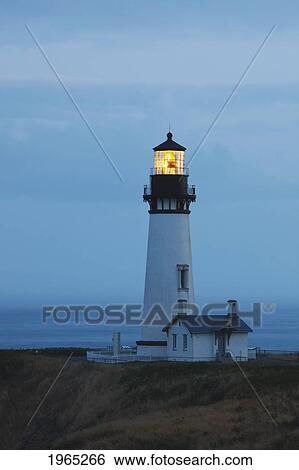 Stock Photograph - sunrise at yaquina head lighthouse; newport oregon united states of america. Fotosearch