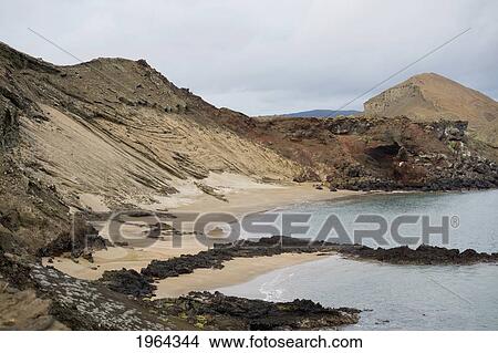 Picture - the coastline of bartolome island; galapagos, equador. Fotosearch