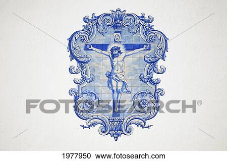 Stock Image - the facade of nosso senhora dos aflitos; olhao faro portugal. Fotosearch