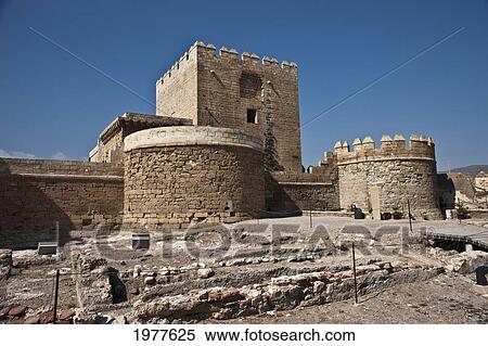 Stock Photography - torre del homenaja keep; almeria andalusia spain. Fotosearch