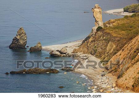 torre del rio de la miel and alberquillas beach and the cliffs of maro-cerro gordo natural park, near maro and nerja; malaga province, costa del sol, andalusia, spain View Large Photo Image Stock Image - torre del rio de la miel and alberquillas beach and the cliffs of maro-cerro gordo natural park, near maro and nerja; malaga province, costa del sol, andalusia, spain. Fotosearch