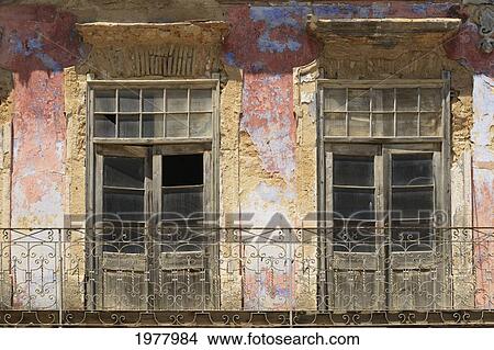 unrestored building in old town; olhao faro portugal View Large Photo Image Picture - unrestored building in old town; olhao faro portugal. Fotosearch