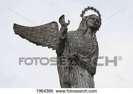 virgin of quito statue; quito, equador View Large Photo Image Stock Photography - virgin of quito statue; quito, equador. Fotosearch