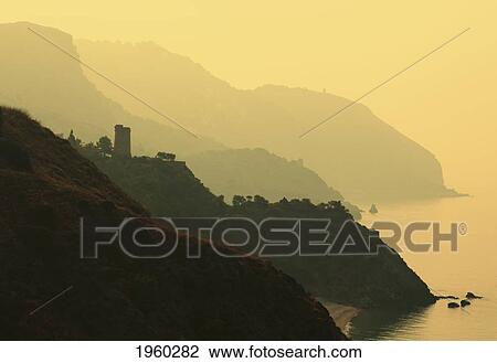 watch towers on the maro-cerro gordo cliffs, between maro in malaga province and la herradura; granada province, spain View Large Photo Image Stock Image - watch towers on the maro-cerro gordo cliffs, between maro in malaga province and la herradura; granada province, spain. Fotosearch