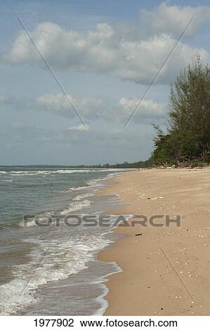waves coming into a beach; prachuap kiri khan prachuap province thailand View Large Photo Image Stock Image - waves coming into a beach; prachuap kiri khan prachuap province thailand. Fotosearch