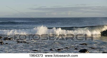 waves crashing into the shore; galapagos, equador View Large Photo Image Stock Image - waves crashing into the shore; galapagos, equador. Fotosearch