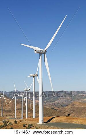 windfarm near ardales; malaga province spain View Large Photo Image Stock Photo - windfarm near ardales; malaga province spain. Fotosearch