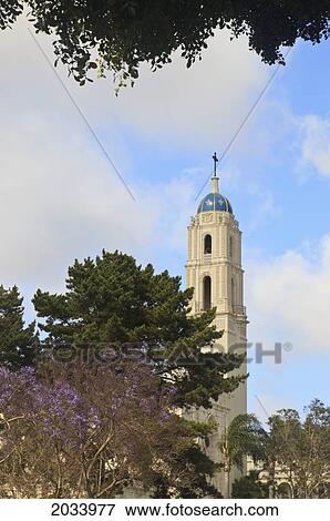 A Building And Blossoming Trees On The Campus Of The University Of San Diego; San Diego California United States Of America View Large Photo Image Stock Photo - A Building And Blossoming Trees On The Campus Of The University Of San Diego; San Diego California United States Of America. Fotosearch