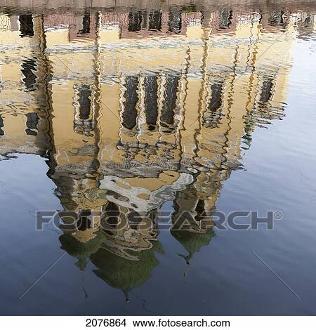 A building reflected in griboedova canal; st. petersburg russia View Large Photo Image Picture - A building reflected in griboedova canal; st. petersburg russia. Fotosearch
