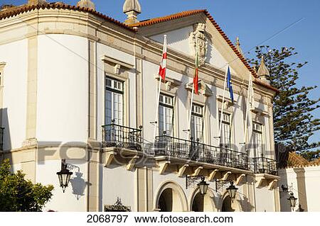 A Building With Flags Lining The Balcony; Faro Algarve Portugal View Large Photo Image Stock Photo - A Building With Flags Lining The Balcony; Faro Algarve Portugal. Fotosearch