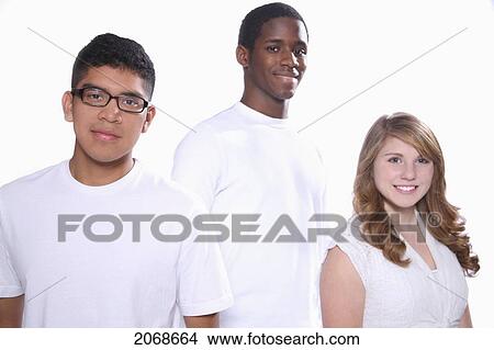 A Group Of Teenagers Wearing White; Troutdale Oregon United States Of America View Large Photo Image Picture - A Group Of Teenagers Wearing White; Troutdale Oregon United States Of America. Fotosearch