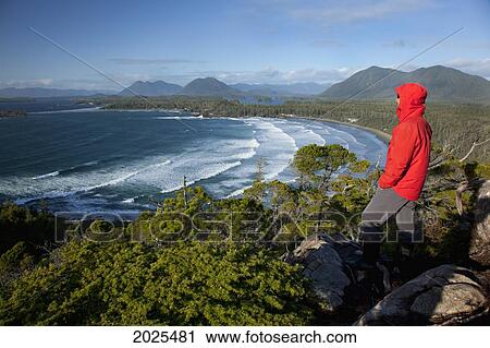 A Man Wearing A Red Jacket Looks Out At The View Of Cox Bay Near Tofino; British Columbia Canada View Large Photo Image Stock Image - A Man Wearing A Red Jacket Looks Out At The View Of Cox Bay Near Tofino; British Columbia Canada. Fotosearch