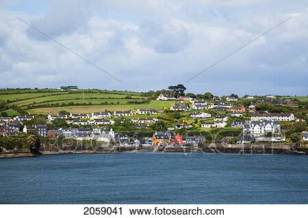A Town On The Coast Near Kinsale; Summercove County Cork Ireland View Large Photo Image Stock Image - A Town On The Coast Near Kinsale; Summercove County Cork Ireland. Fotosearch