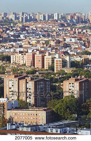 Apartment blocks in western area of the city; madrid spain View Large Photo Image Stock Photography - Apartment blocks in western area of the city; madrid spain. Fotosearch