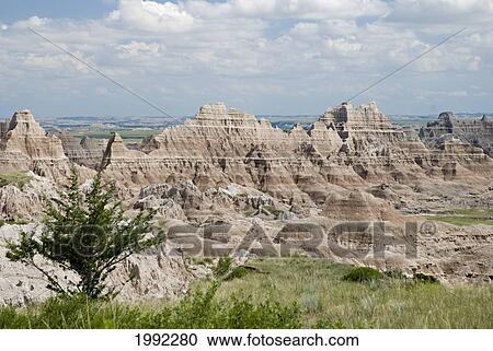 Badlands National Park; South Dakota United States Of America View Large Photo Image Stock Image - Badlands National Park; South Dakota United States Of America. Fotosearch