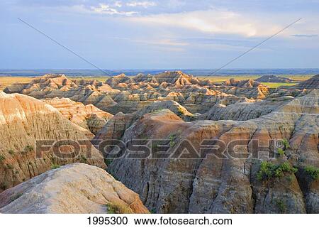 Badlands National Park; South Dakota United States Of America View Large Photo Image Stock Image - Badlands National Park; South Dakota United States Of America. Fotosearch