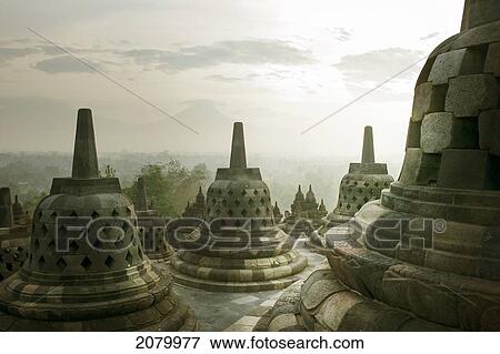 Stock Photo - Borobudur temple; magelang central java indonesia. Fotosearch