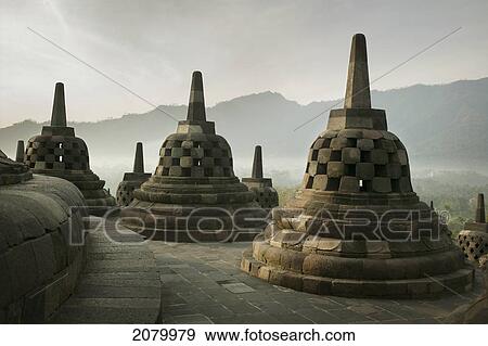 Stock Photo - Borobudur temple; magelang central java indonesia. Fotosearch