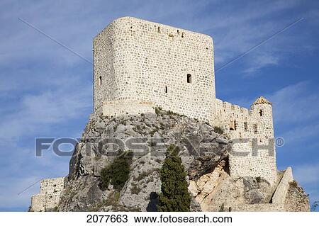Stock Image - Castle of olvera; olvera andalusia spain. Fotosearch