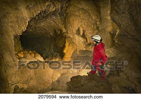 Caving in the rocky mountains; canmore alberta canada View Large Photo Image Picture - Caving in the rocky mountains; canmore alberta canada. Fotosearch