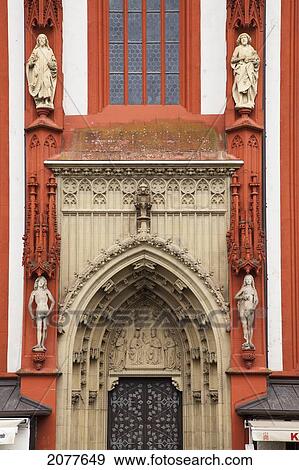 Church entrance; wurzburg bavaria germany View Large Photo Image Stock Photo - Church entrance; wurzburg bavaria germany. Fotosearch