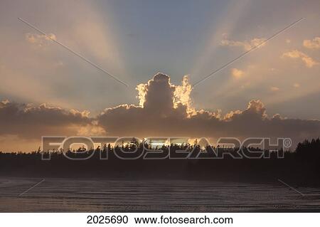 Clouds Are Backlit By The Sun At Sunset At Incinerator Rock Area Of Long Beach In Pacific Rim National Park Near Tofino; British Columbia Canada View Large Photo Image Stock Image - Clouds Are Backlit By The Sun At Sunset At Incinerator Rock Area Of Long Beach In Pacific Rim National Park Near Tofino; British Columbia Canada. Fotosearch