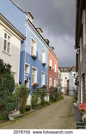 Colourful houses along a street; bergen norway View Large Photo Image Stock Photography - Colourful houses along a street; bergen norway. Fotosearch