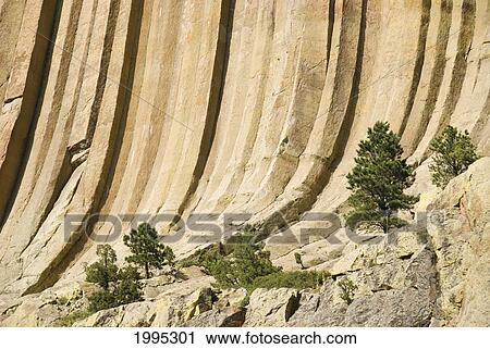 Stock Image - Detail Of Devils Tower National Monument; Wyoming United States Of America. Fotosearch