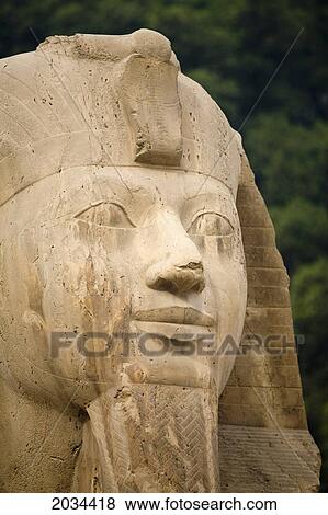 Egyptian Statue; Memphis Egypt View Large Photo Image Stock Photo - Egyptian Statue; Memphis Egypt. Fotosearch