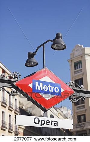 Entrance to the opera metro stop; madrid spain View Large Photo Image Stock Photo - Entrance to the opera metro stop; madrid spain. Fotosearch