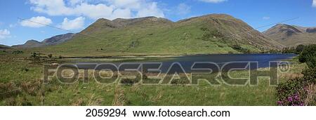 Fin Lough Near Delphi In Connemara; County Mayo Ireland View Large Photo Image Picture - Fin Lough Near Delphi In Connemara; County Mayo Ireland. Fotosearch