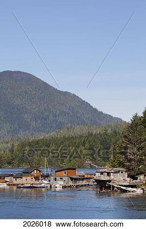 Float Homes In The Harbour; Tofino British Columbia Canada View Large Photo Image Stock Photo - Float Homes In The Harbour; Tofino British Columbia Canada. Fotosearch