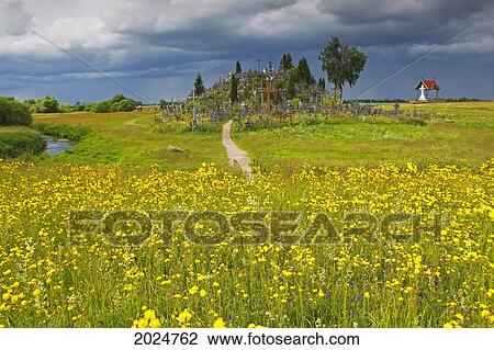 Hill Of Crosses Outside Siauliai; Lithuania View Large Photo Image Stock Image - Hill Of Crosses Outside Siauliai; Lithuania. Fotosearch