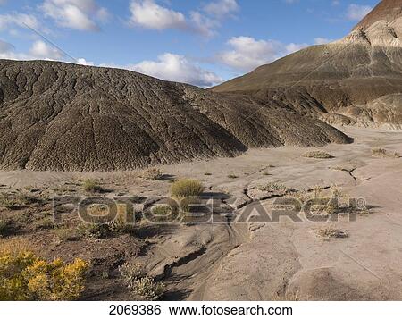 Stock Photograph - Hills On An Arid Landscape In Kane County; Pahreah Utah United States Of America. Fotosearch
