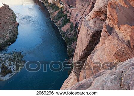 Horseshoe Bend And Colorado River; Arizona United States Of America View Large Photo Image Stock Photograph - Horseshoe Bend And Colorado River; Arizona United States Of America. Fotosearch