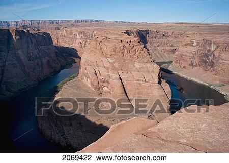 Horseshoe Bend On The Colorado River; Arizona United States Of America View Large Photo Image Stock Image - Horseshoe Bend On The Colorado River; Arizona United States Of America. Fotosearch