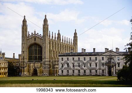 Stock Image - King's College; Cambridge England. Fotosearch