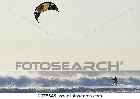 Kitesurfing; Tarifa Cadiz Andalusia Spain View Large Photo Image Stock Photograph - Kitesurfing; Tarifa Cadiz Andalusia Spain. Fotosearch
