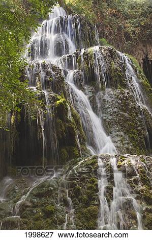 La Trinidad Waterfall In Natural Park Monasterio De Piedra; Zaragoza Province Aragon Spain View Large Photo Image Stock Photo - La Trinidad Waterfall In Natural Park Monasterio De Piedra; Zaragoza Province Aragon Spain. Fotosearch