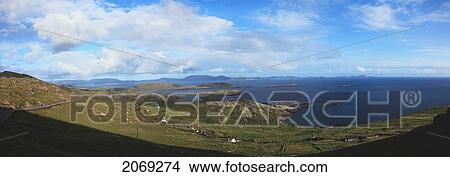 Landscape Of Derrynane Harbour Near Caherdaniel; County Kerry Ireland View Large Photo Image Picture - Landscape Of Derrynane Harbour Near Caherdaniel; County Kerry Ireland. Fotosearch